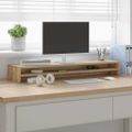 vidaXL Stojan na monitor, dubový, remeselný, 100x24x13 cm, umelé drevo