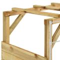 vidaXL Preliezačka s futbalovou bránkou 170x60x170 cm impregnovaná borovica