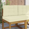 vidaXL Vankúš na vonkajšiu pohovku Polyester Krémová 60 x 60 cm