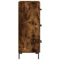 vidaXL Komoda dymový dub 34,5x34x90 cm spracované drevo