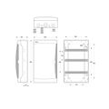 Rozvádzač Acqua 3942-TTB IP65, 42mod., na omietku, prehliadací dvere, 565x326x150mm