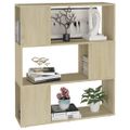 vidaXL Knižnica/deliaca stena dub sonoma 80x24x94 cm drevotrieska