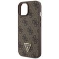 Puzdro Guess pre iPhone 15 Plus 6,7" GUHCP15MP4TDSCPW hnedé tvrdé puzdro Crossbody 4G Metal Logo