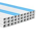 vidaXL Káblový rozvod samolepiaci 100x40 mm 30 m PVC