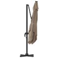 vidaXL Roma Parasol 286 x 284 x 265 cm Hliník a polyester Obdĺžnikový