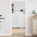 vidaXL Kladivové dvere 2 ks 90 x 40 cm Borovicový masív Biela