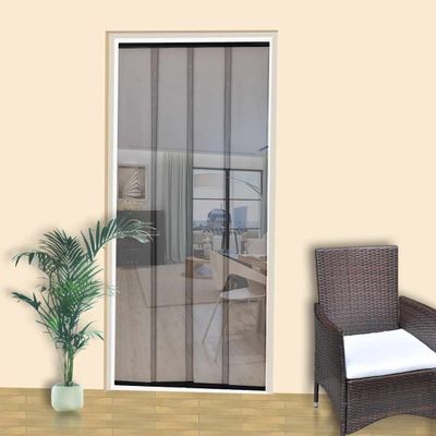 Čierna záclona proti hmyzu na dvere 220 x 100 cm