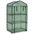vidaXL 3-regálov mini skleník 69x49x125 cm