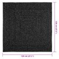 vidaXL Koberec ZIZUR 120x120 cm, jutový vzhľad, interiér a exteriér
