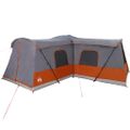 vidaXL Stan pre 16 osôb so strechou Šedá a oranžová 680 x 510 x 210 cm