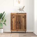 vidaXL Servírovacia skriňa Staré drevo 69,5 x 34 x 90 cm
