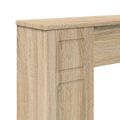 vidaXL Rám krbu Dub sonoma 100 x 20 x 100 cm Kompozitné drevo