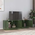 vidaXL TV skrinky 2 ks olivovozelené 67x39x44 cm oceľ