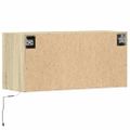 vidaXL TV nástenná skrinka s LED svetlami dub sonoma 80x31x38 cm