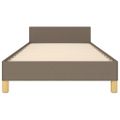 vidaXL Rám postele bez matraca Taupe 80x200 cm Látka