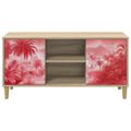 vidaXL TV skrinka AACHEN 102 x 33 x 50 cm Sonoma Kompozitné drevo