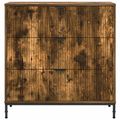vidaXL Servírovacia skriňa Dymová dub 79,5 x 33 x 82 cm