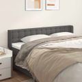 vidaXL Čelo postele so záhybmi sivé 163x16x78/88 cm umelá koža