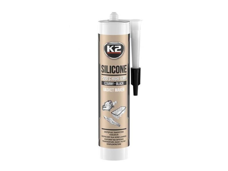 Silikón pre utesnenie časti motora pri montáži K2 SILICONE BLACK 300g