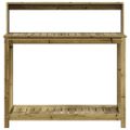 vidaXL Stôl na presádzanie s policami 108x50x109,5 cm impregn.borovica