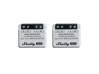 Smart merač spotreby SHELLY PM Mini Gen3 WiFi 2ks