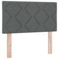 vidaXL Posteľ boxspring s matracom Tmavosivá 120 x 200 cm Látka