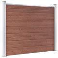 vidaXL Plotový panel WPC 180x146 cm hnedý