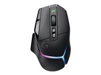 Myš - optický - 11 tlačidiel - bezdrôtový - 2,4 GHz - prijímač USB Logitech LIGHTSPEED - čierna
