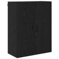 vidaXL Highboard Čierny dub 69,5 x 34 x 180 cm Kompozitné drevo
