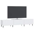 vidaXL TV skrinka Biela 147 x 34,5 x 32 cm Kompozitné drevo