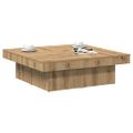 vidaXL Konferenčný stolík dub artisan 90x90x28 cm kompozitné drevo