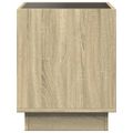 vidaXL Konferenčný stolík s nekonečnými LED dub sonoma 50x50x50 cm