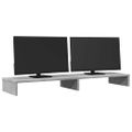 vidaXL Stojan na monitor betónovosivý 100x27x10 cm kompozitné drevo