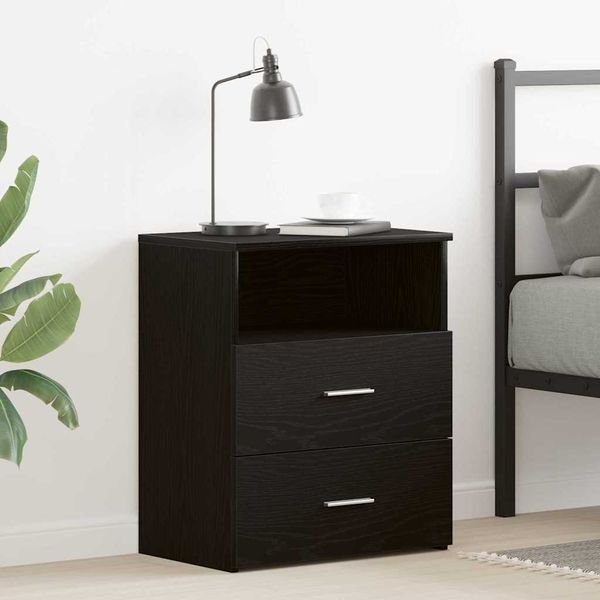 vidaXL Nočný stolík Čierny dub 50 x 32 x 60 cm Kompozitné drevo