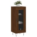 vidaXL Komoda hnedý dub 34,5x34x90 cm spracované drevo