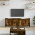vidaXL TV skrinka 140 x 36 x 49.5 cm Dymová dub Kompozitné drevo