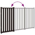 vidaXL Brána pre psa skladacia 3 panely 150 cm masívne jedľové drevo
