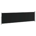 vidaXL Zaťahovacia bočná markíza na terasu 140x514 cm, čierna