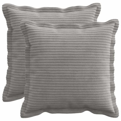 vidaXL Poťah na podložku 2 ks HOUTEN Svetlosivá 50 x 50 cm manšestr