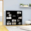 vidaXL Skrinka na CD, čierna 100x23x89,5 cm, kompozitné drevo