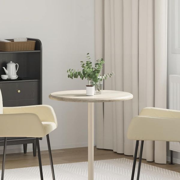 vidaXL Stolová doska sivá Ø60x2,5 cm mramor