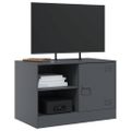 vidaXL TV skrinky 2 ks antracitové 67x39x44 cm oceľ
