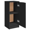 vidaXL Komody čierne 2 ks 30x30x70 cm kompozitné drevo