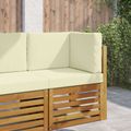 vidaXL Vankúš na vonkajšiu pohovku Polyester Krémová 60 x 60 cm