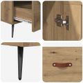 vidaXL Highboard Remeselný dub 69,5 x 31 x 115 cm