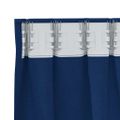 vidaXL Záclony na zatemnenie s krúžkami 2 ks Tmavomodrá 260 x 140 cm