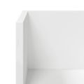 vidaXL Nástenné police 2 ks biele 100x16,5x16,5 cm kompozitné drevo
