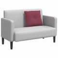 vidaXL Poduška na chrbát Víno červené 60 x 19 x 50 cm látka