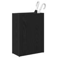vidaXL Stojan na slnečník s úložiskom Čierny dub 40 x 20 x 55,5 cm