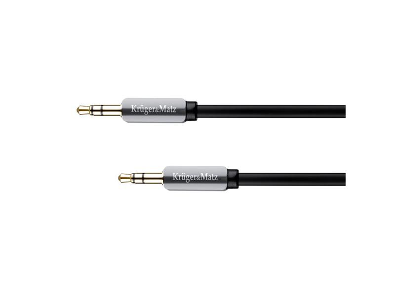 Kábel Jack 3,5mm konektor/Jack 3,5mm konektor 1m KRUGER & MATZ KM0312P